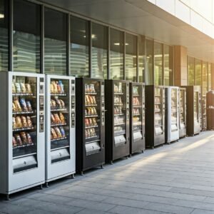 Commercial,Vending,Machine,Rows,Across,From,The,Hospital.